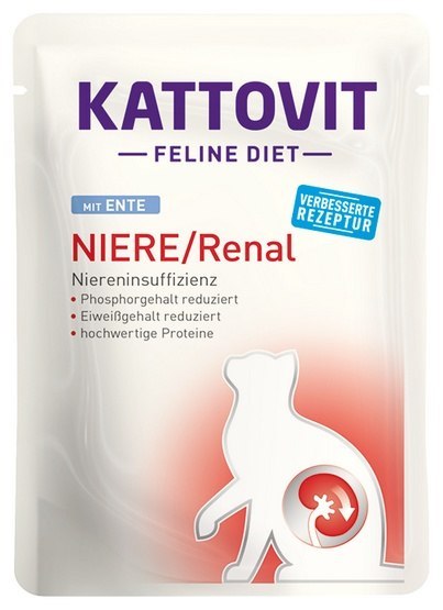 Kattovit Feline Diet Niere/Renal kaczka saszetka 85g Kattovit Feline Diet Niere/Renal kaczka saszetka 85g