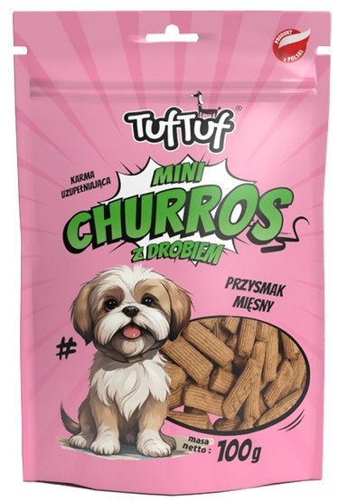 TUF TUF Mini Churros z drobiem dla psa 100g TUF TUF Mini Churros z drobiem dla psa 100g