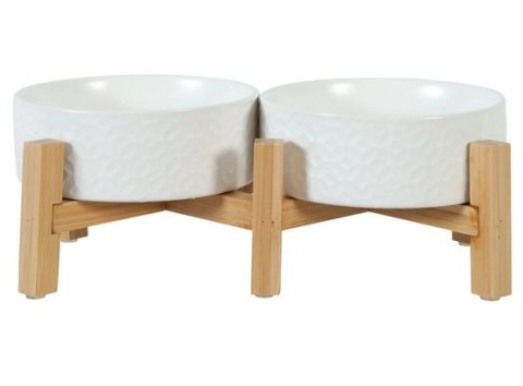 Zolux Miska ceramiczna dla psa i kota Keramo Duo 2x300ml biała Zolux Miska ceramiczna dla psa i kota Keramo Duo 2x300ml biała