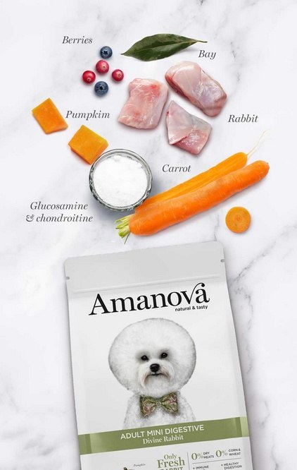 Amanova Adult Mini Digestive Divine Rabbit 7kg
