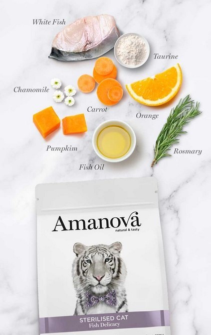 Amanova Kot Sterilised Fish Delicacy 300g
