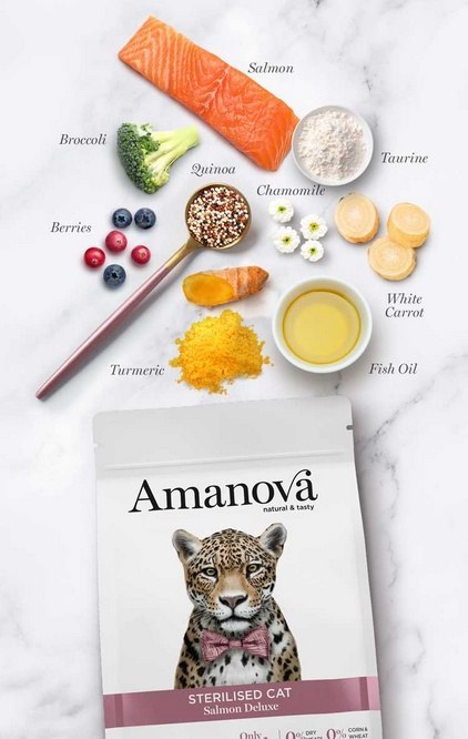Amanova Kot Sterilised Salmon Deluxe 1,5kg Amanova Kot Sterilised Salmon Deluxe 1,5kg
