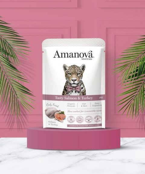 Amanova Kot Tasty Salmon & Turkey saszetka 85g Amanova Kot Tasty Salmon & Turkey saszetka 85g