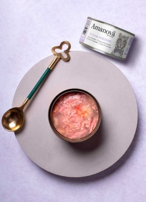 Amanova Kot Tuna & Shrimps w galaretce puszka 70g Amanova Kot Tuna & Shrimps w galaretce puszka 70g