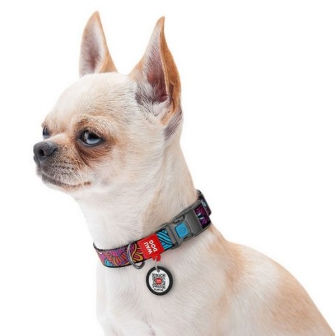 Collar WauDog Nylon Obroża nylonowa z QR-paszportem, plastikowy fastex, wzór LATO, 25mm/33-49cm Collar WauDog Nylon Obroża nylonowa z QR-paszportem, plastikowy fastex, wzór LATO, 25mm/33-49cm
