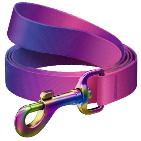 Collar WauDog Recycled Smycz nylonowa, gradient M 20mm/122cm fioletowy Collar WauDog Recycled Smycz nylonowa, gradient M 20mm/122cm fioletowy