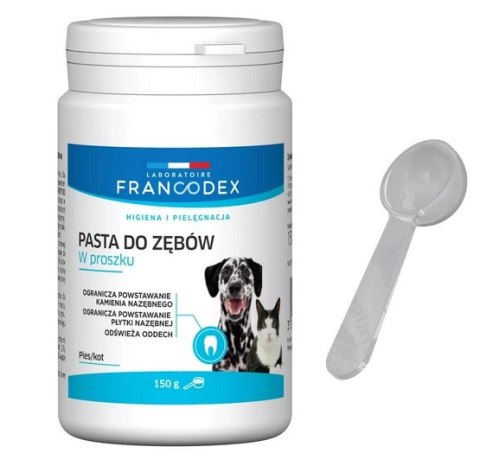 Francodex Pasta do zębów w proszku dla psa i kota 150g Francodex Pasta do zębów w proszku dla psa i kota 150g