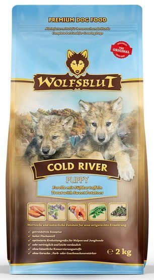 Wolfsblut Dog Cold River Puppy - pstrąg i bataty 2kg Wolfsblut Dog Cold River Puppy - pstrąg i bataty 2kg