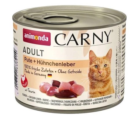 Animonda Cat Carny Adult Indyk I Wątróbka Drobiowa 200g Animonda Cat Carny Adult Indyk I Wątróbka Drobiowa 200g